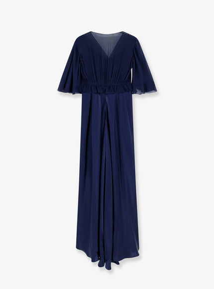 Alberta Ferretti Satin Long Dress