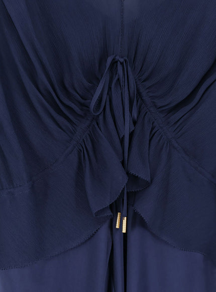 Alberta Ferretti Satin Long Dress