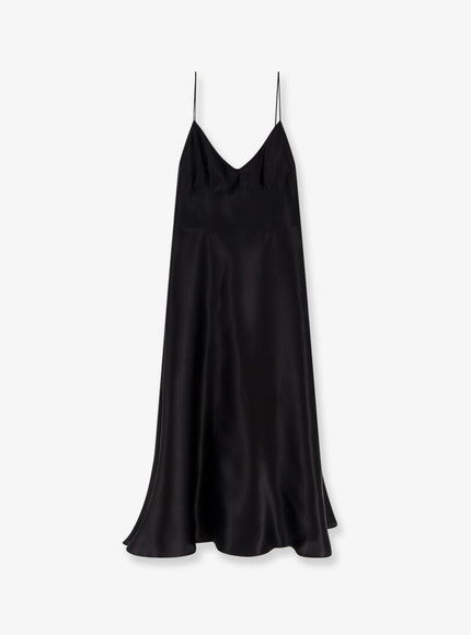 Alberta Ferretti Silk Dress Nero