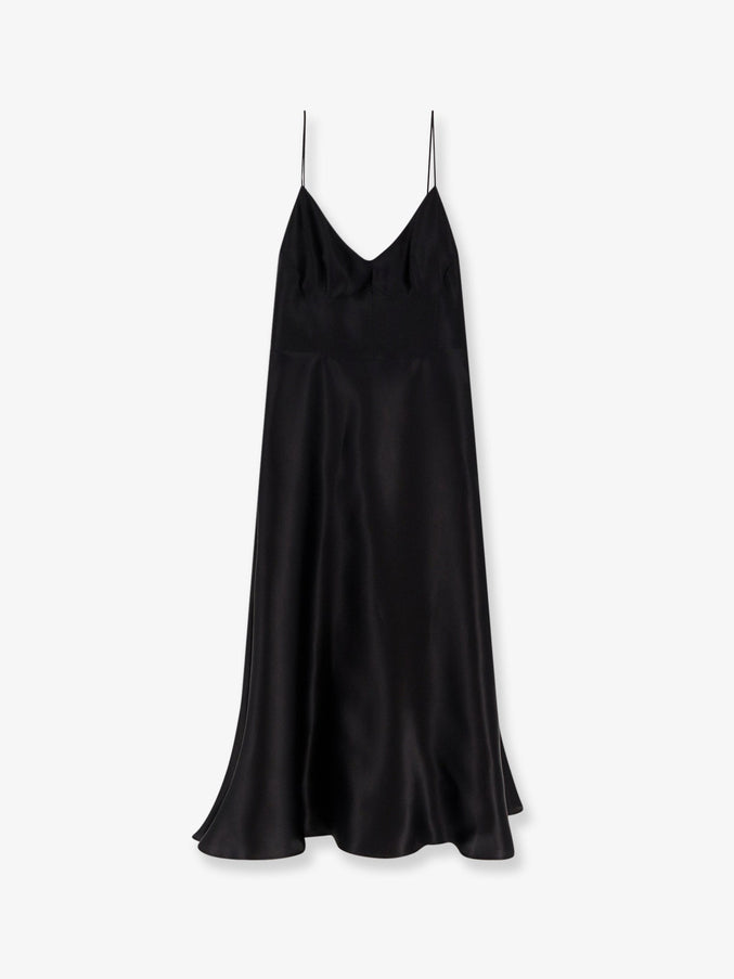 Alberta Ferretti Silk Dress Nero