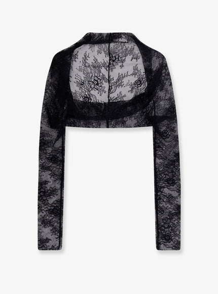 Alberta Ferretti Lace Top Nero