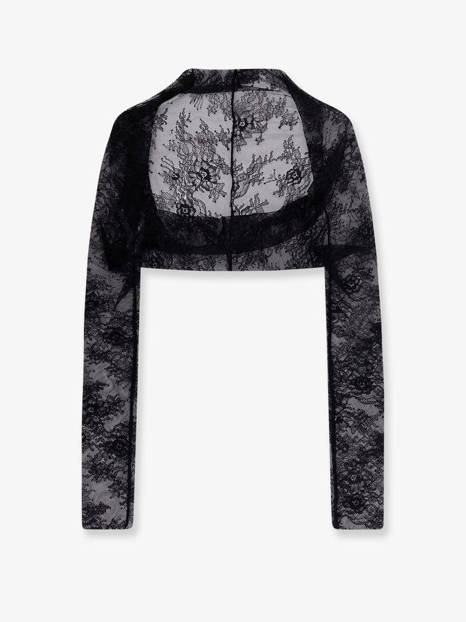 Alberta Ferretti Lace Top Nero