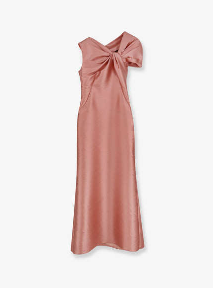 Alberta Ferretti Mikado Long Dress 44 Blu
