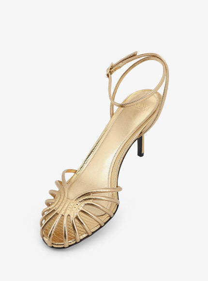 Alevi` Blake 75 Laminated Leather Sandals