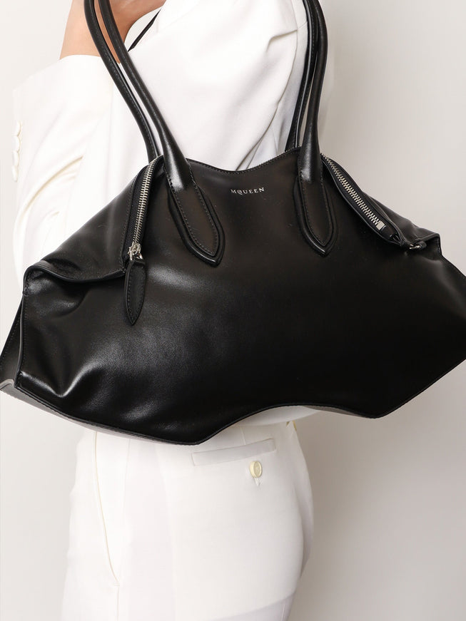 Alexander Mcqueen Manta Leather Shoulder Bag