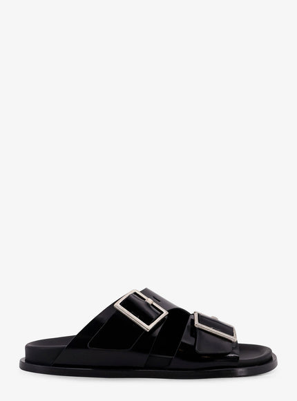 Alohas Alba Low Leather Sandals Black