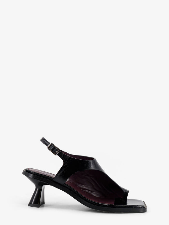 Alohas Mahina Leather Sandals Black