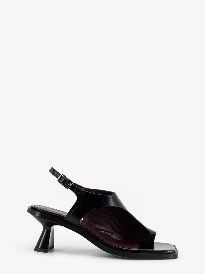Alohas Mahina Leather Sandals Black