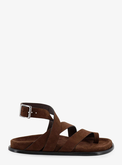Alohas Suede Sandals Brown