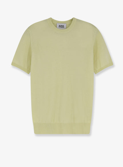 Alpha-Studio Cotton Sweater Lime