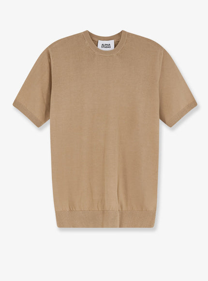 Alpha-Studio Cotton Sweater Safari