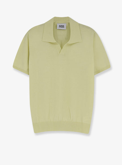 Alpha-Studio Cotton Polo Lime