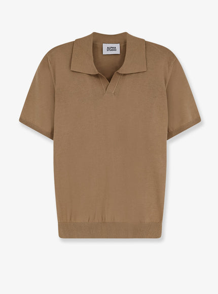 Alpha-Studio Cotton Polo Safari