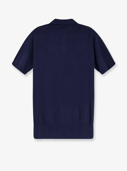 Alpha-Studio Cotton And Silk Blend Polo