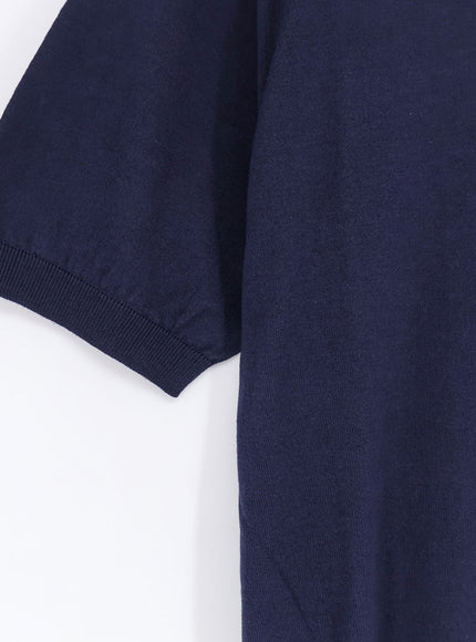 Alpha-Studio Cotton And Silk Blend Polo
