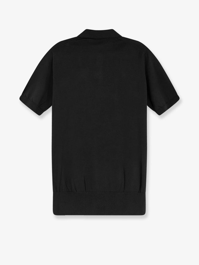 Alpha-Studio Cotton And Silk Blend Polo