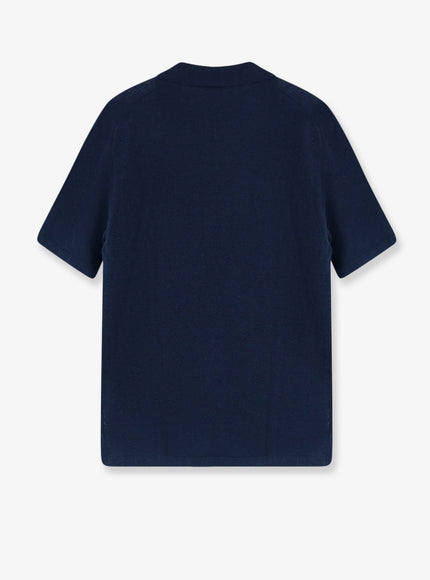 Alpha-Studio Linen And Cotton Blend Polo Shirt