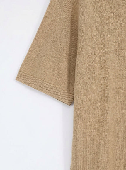 Alpha-Studio Linen And Cotton Blend Polo Shirt