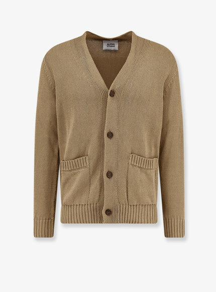Alpha-Studio Cotton Cardigan Juta