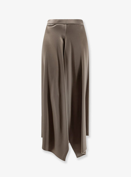 Alysi Satin Skirt Taupe