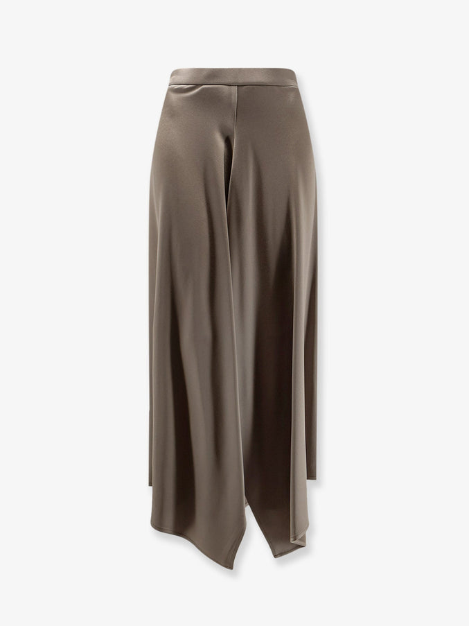Alysi Satin Skirt Taupe