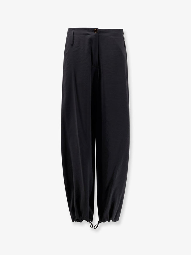 Alysi Modal Trousers With Drawstring Detail Nero