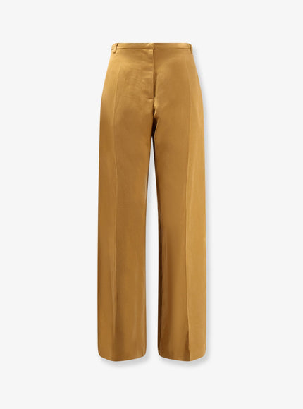 Alysi Lyocell And Linen Trousers Olio