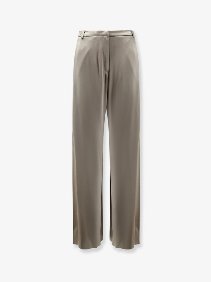 Alysi Satin Trousers Taupe