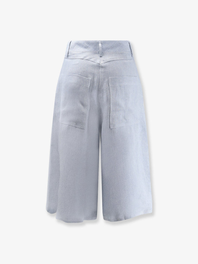 Alysi Délavé Linen Bermuda Shorts