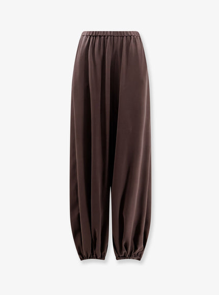 Alysi Baloon Silk Trousers Choco