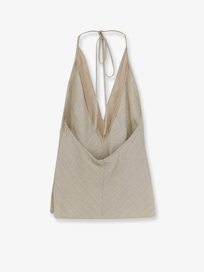 Alysi Viscose And Linen Top