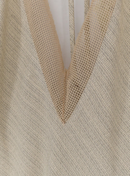 Alysi Viscose And Linen Top
