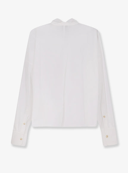 Alysi Cotton Shirt With Bow