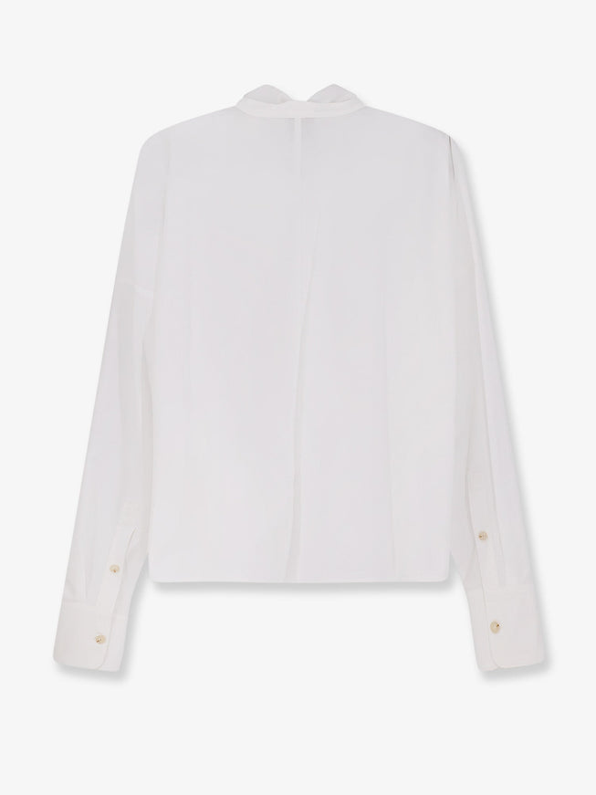 Alysi Cotton Shirt With Bow