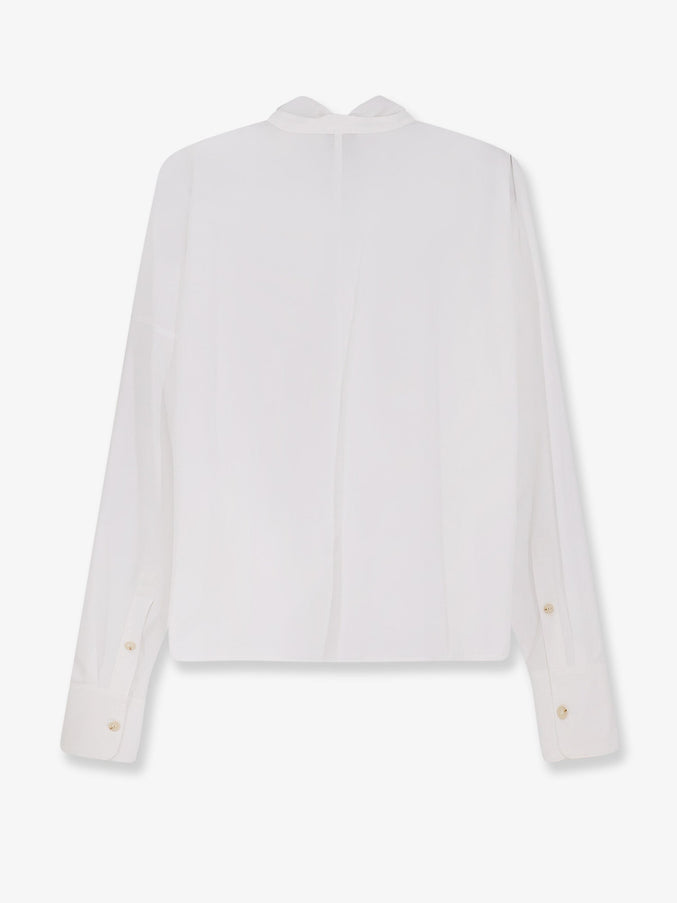 Alysi Cotton Shirt With Bow