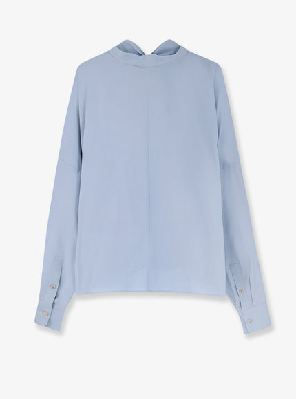 Alysi Cotton Shirt With Bow