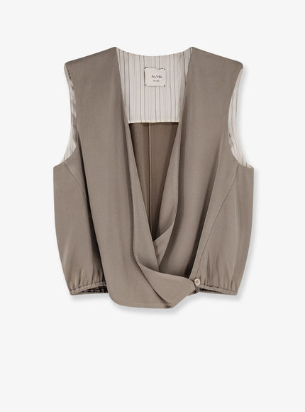 Alysi Satin Top Taupe