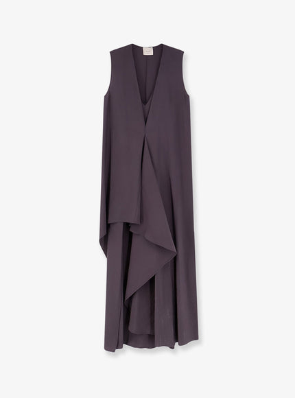Alysi Peach Touch Long Dress Graypurple