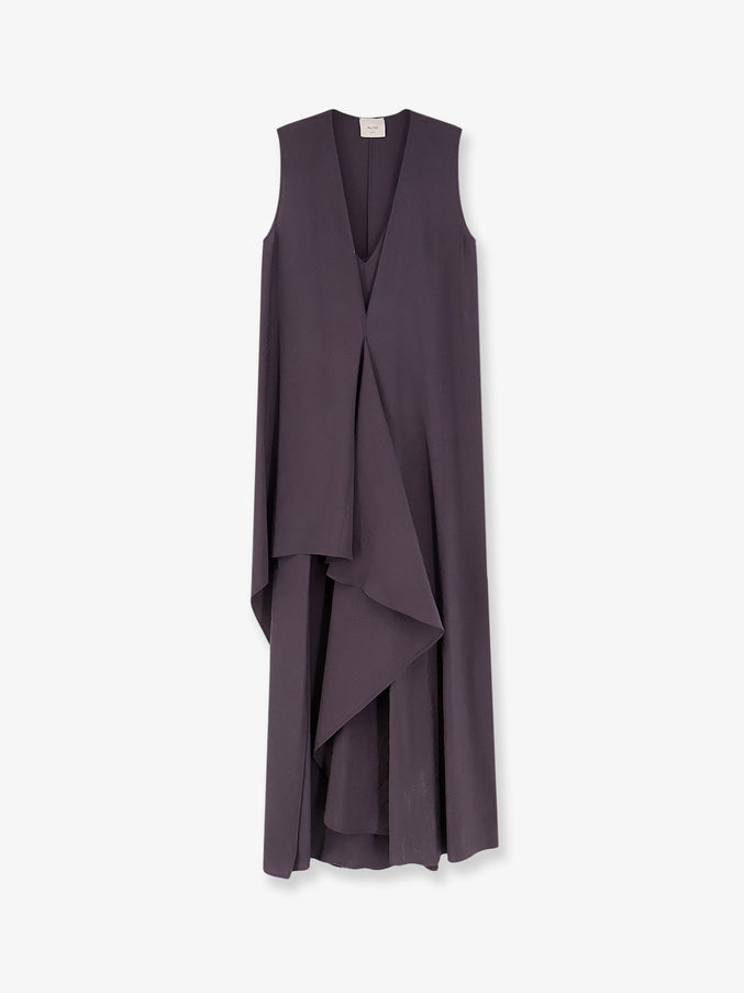 Alysi Peach Touch Long Dress Graypurple