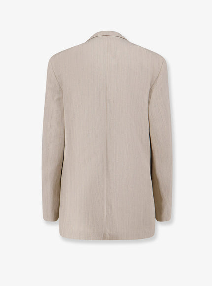 Alysi Viscose And Linen Blazer