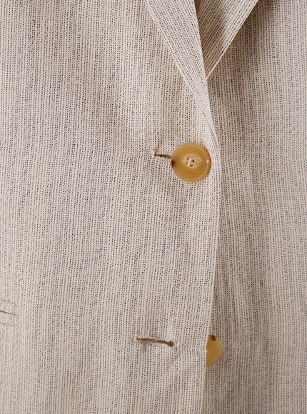 Alysi Viscose And Linen Blazer