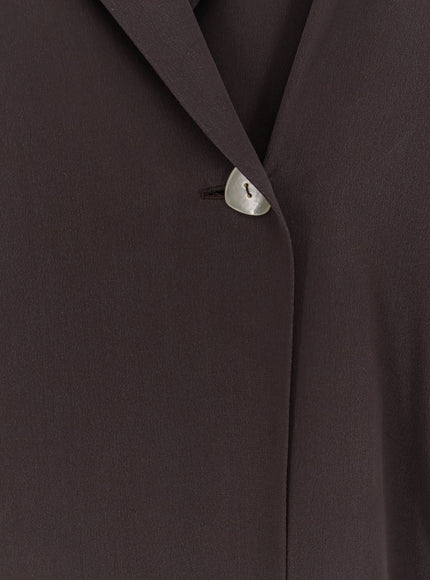 Alysi Loose Silk Blazer