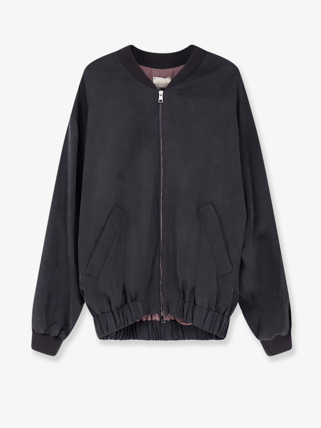 Alysi Lyocell And Linen Bomber Liquirizia