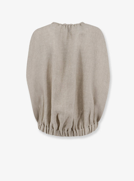 Alysi Délavé Linen Sleeveless Jacket
