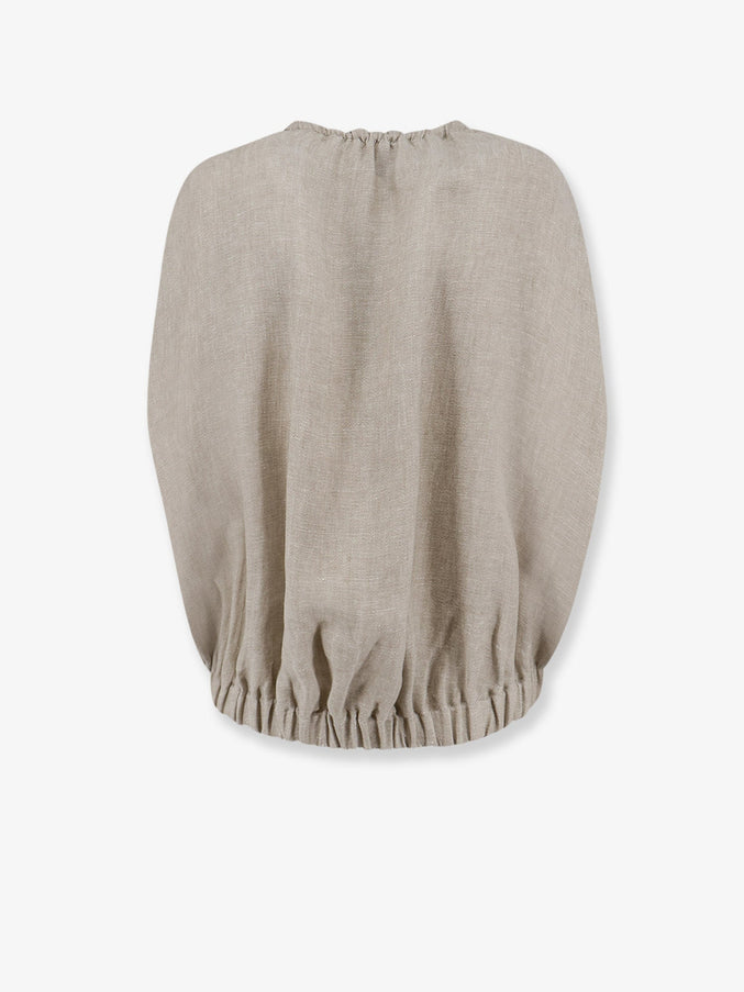 Alysi Délavé Linen Sleeveless Jacket