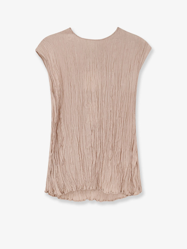 Alysi Wrinkle Top Cipria