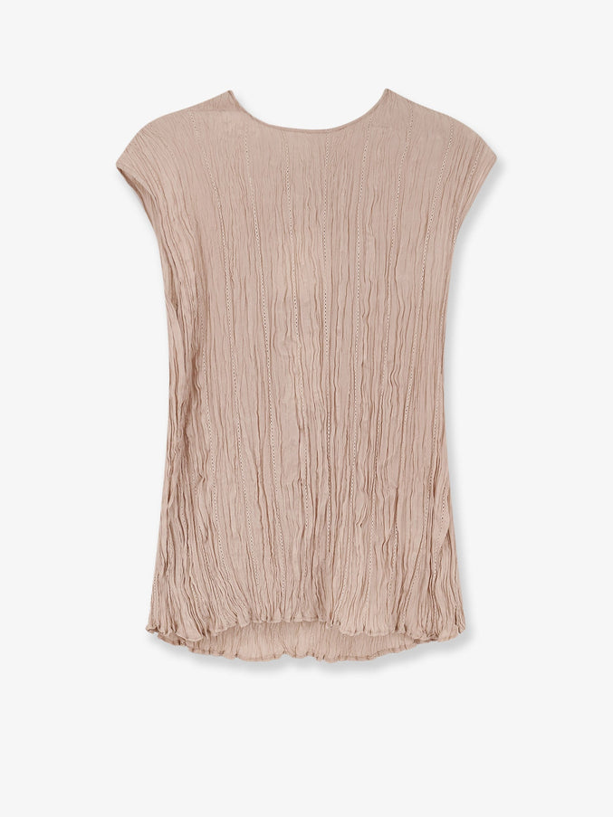 Alysi Wrinkle Top Cipria