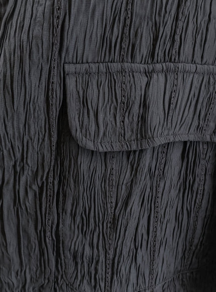 Alysi Wrinkled Viscose Blazer