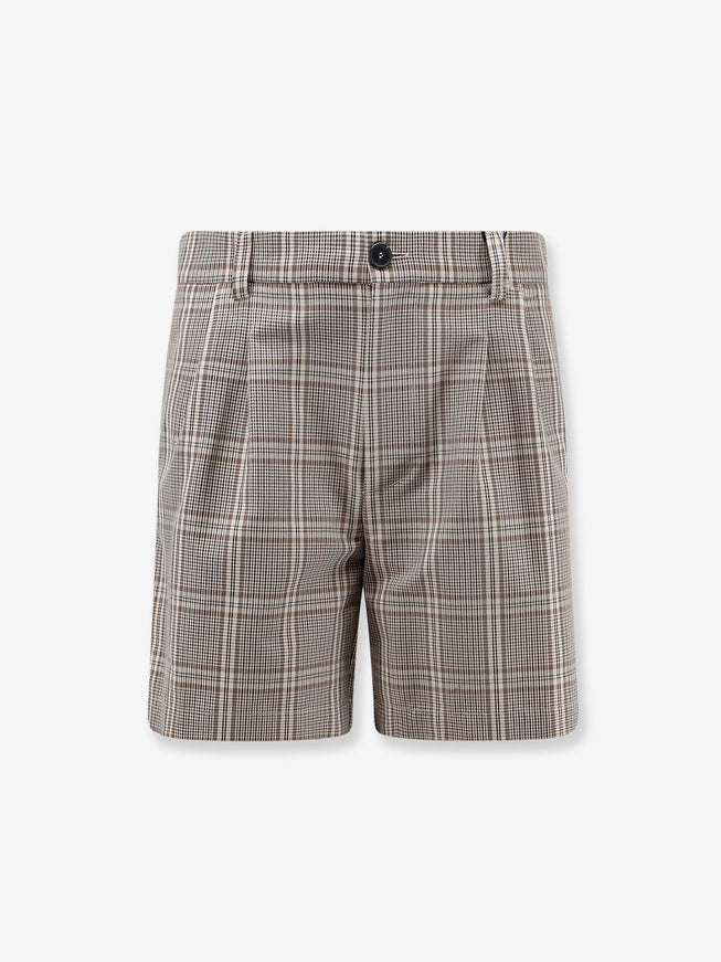 Amaranto Madras Shorts Check