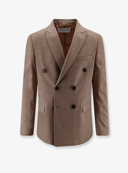 Amaranto Virgin Wool Blend Blazer Corda